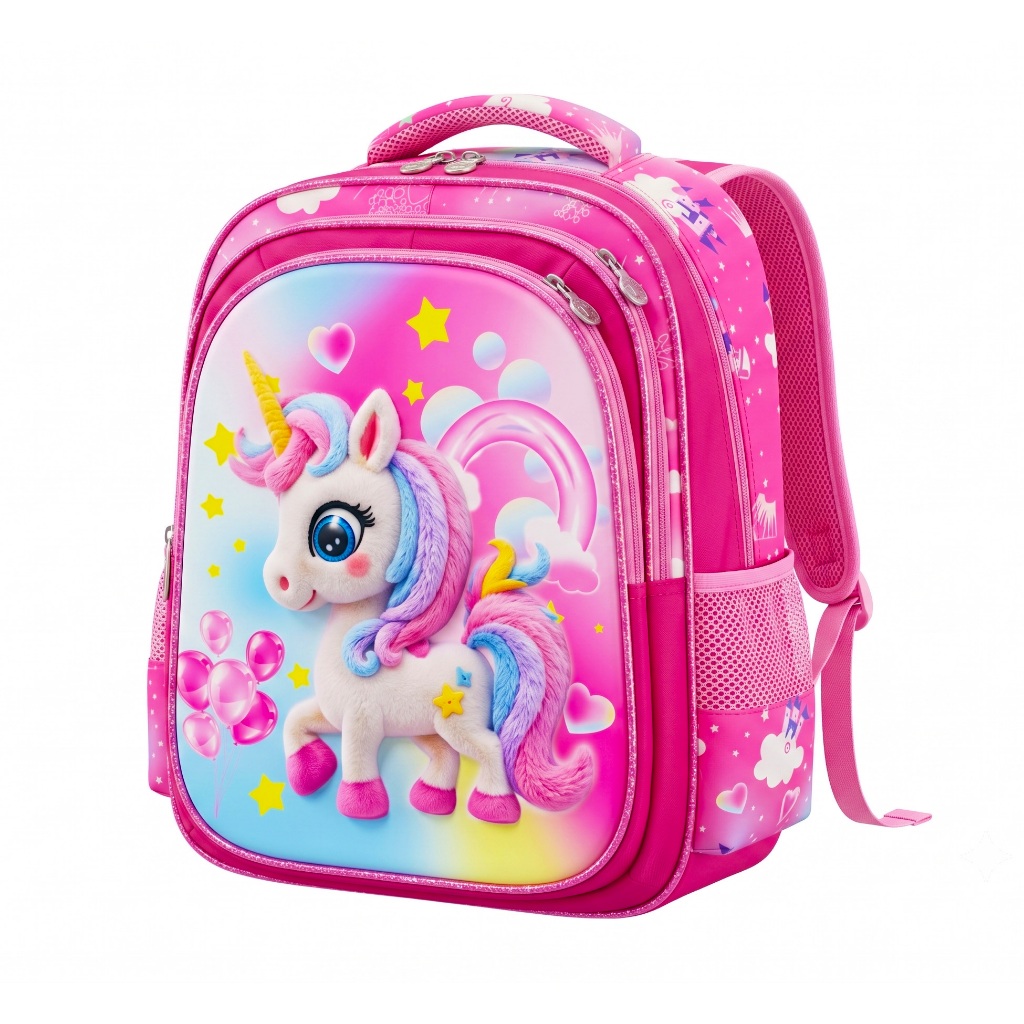 Mochila Escolar 3D Estampado Fosco Infantil Bolsa 
