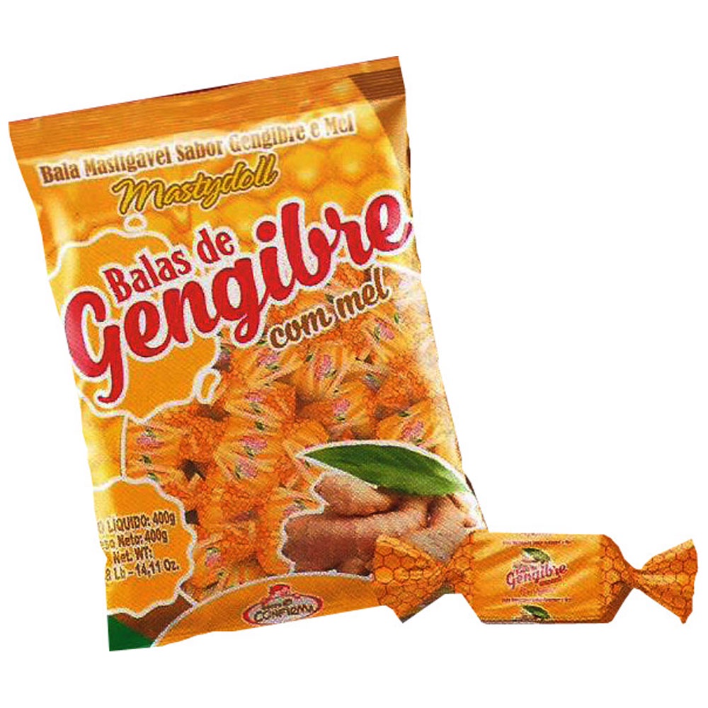 Bala Gengibre com Mel 400g – Confirma