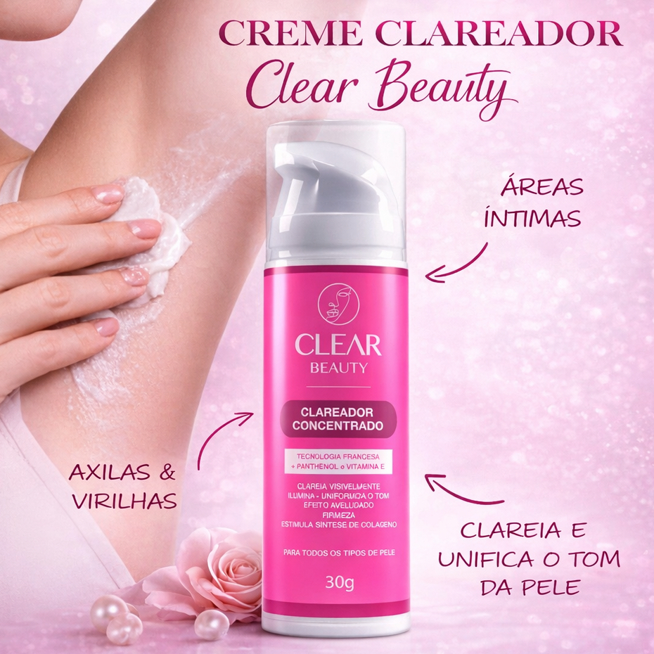 Clareador intimo Partes intimas Virilha e Axila &#