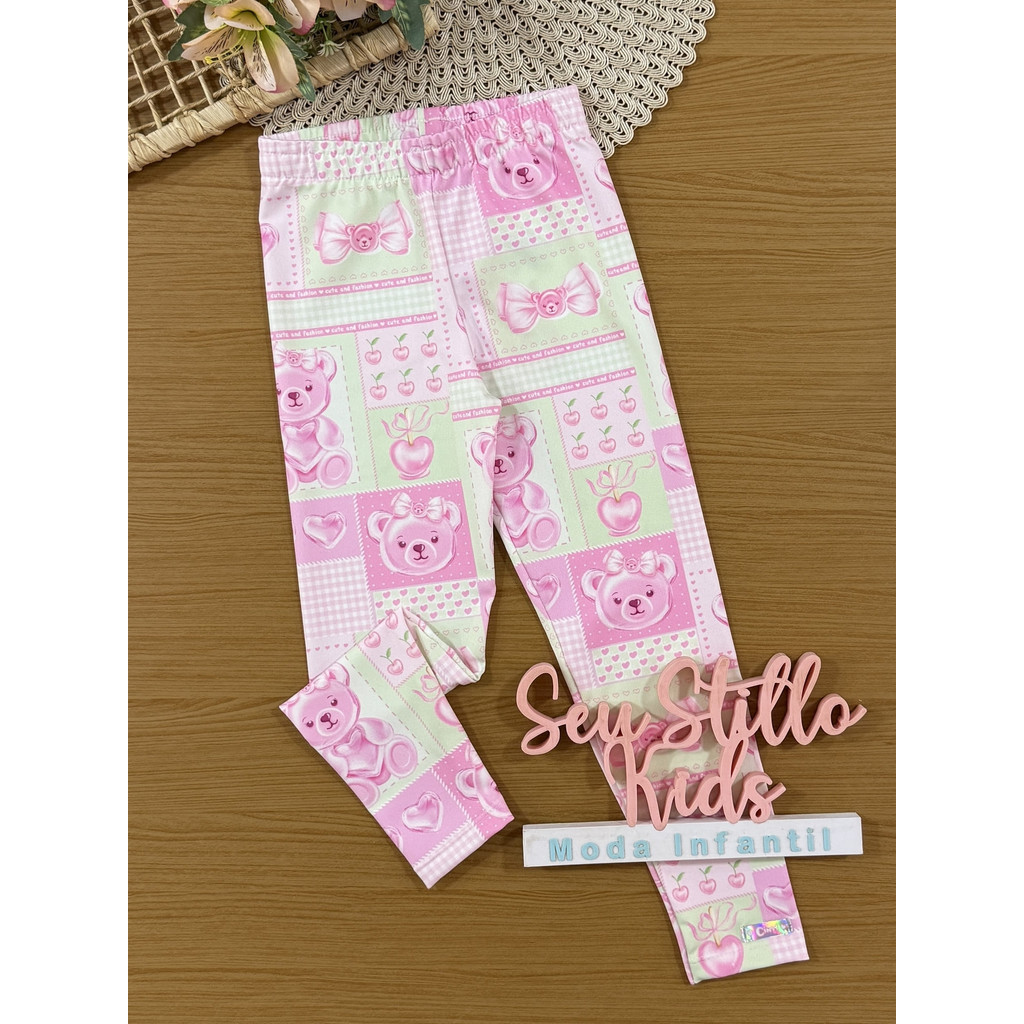 Calça Legging Infantil Cinti Verão Colorida Doci