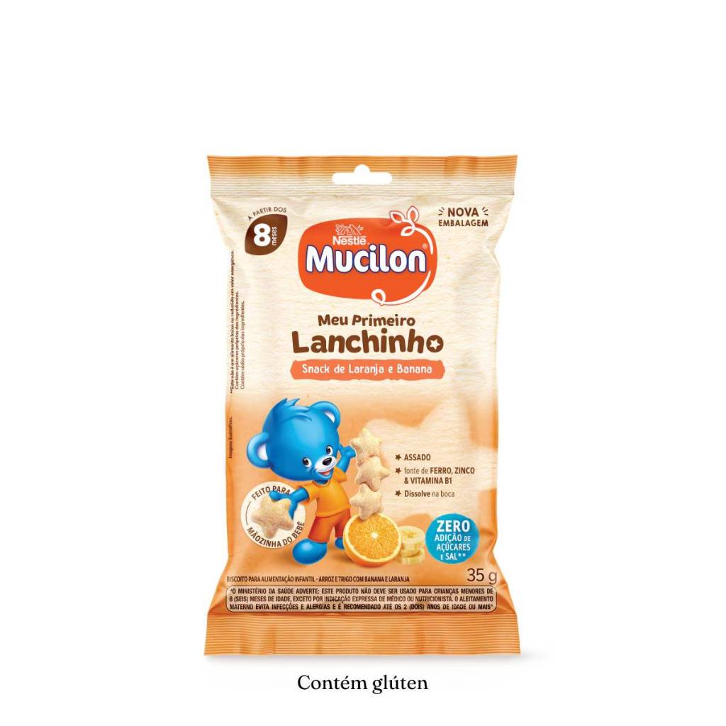 Kit 2 Snacks Meu Lanchinho Mucilon Vários Sabores