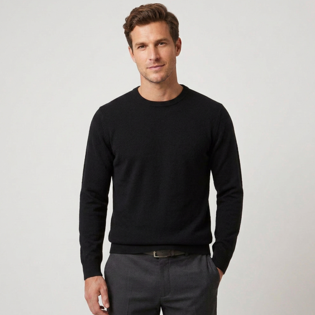 Casaco Sueter Masculino Manga Longa Lã Blusa Tric