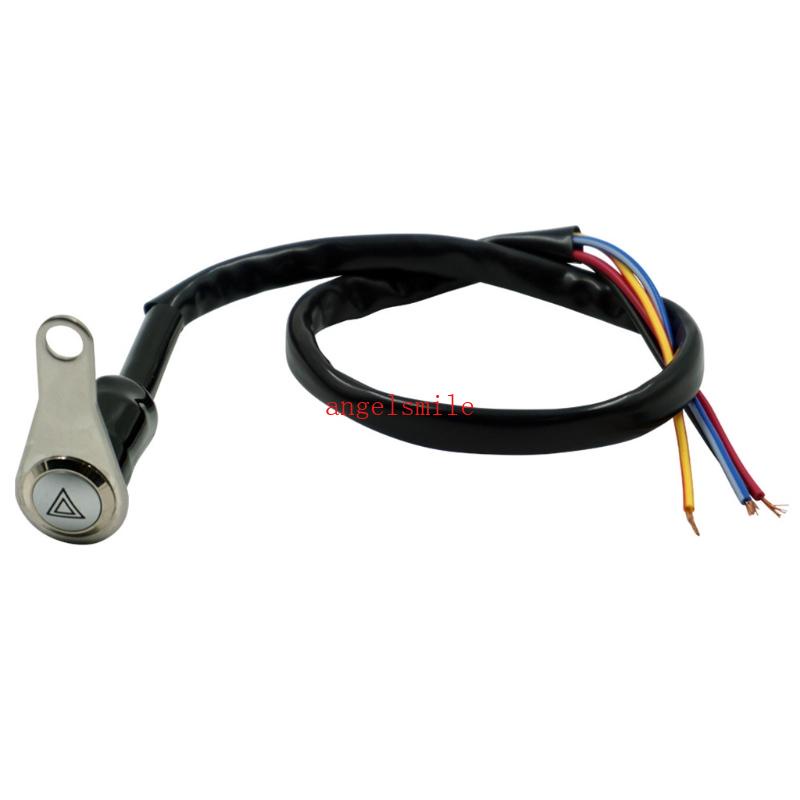 Interruptor Luz Alerta Para Motocicleta Botão À 