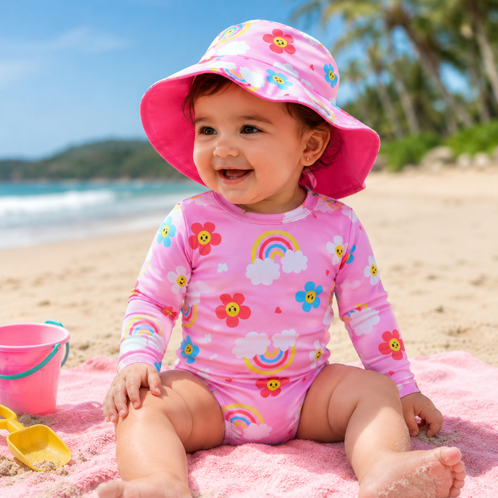 Conjunto Maiô Natação Infantil Biquíni Manga l