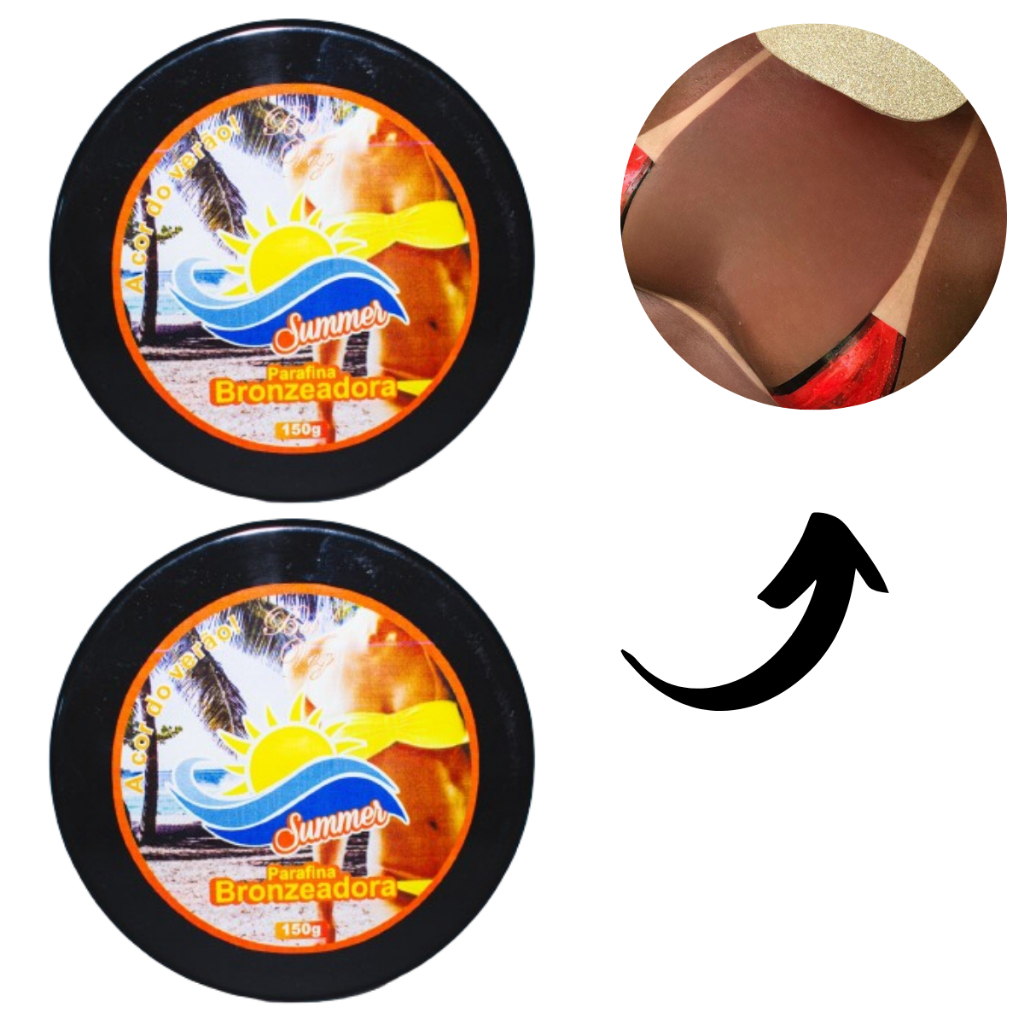 Kit 2 Parafina Bronzeadora Acelerador Summer Bronz