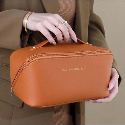 Necessaire Bolsa De Maquiagem Em Couro Armazenamen