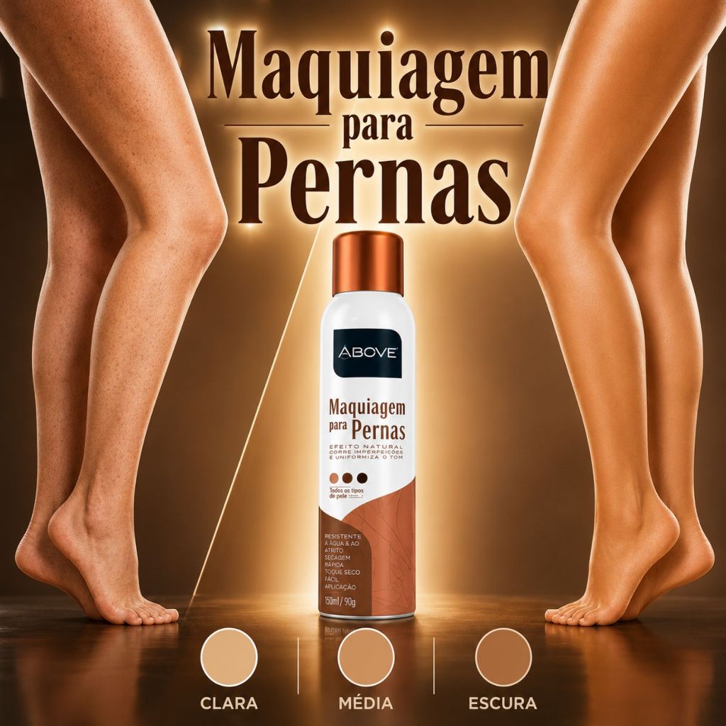 Maquiagem Para Pernas Em Spray Above Meia Calça E