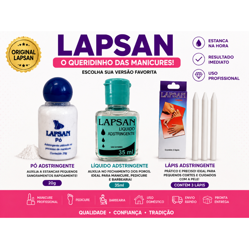 Lapsan Pó Líquido Lápis Adstringente O Queridin