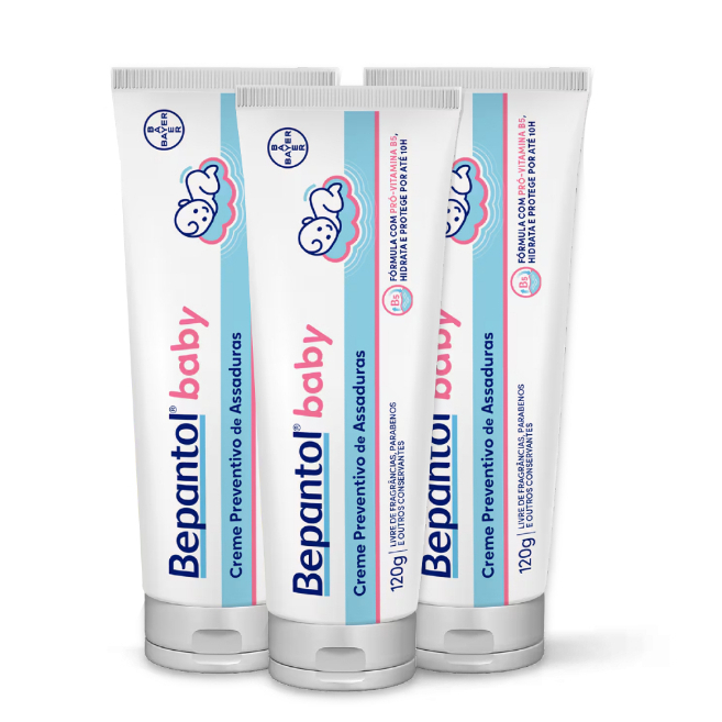 Kit 3un Creme Preventivo de Assaduras Bepantol Bab