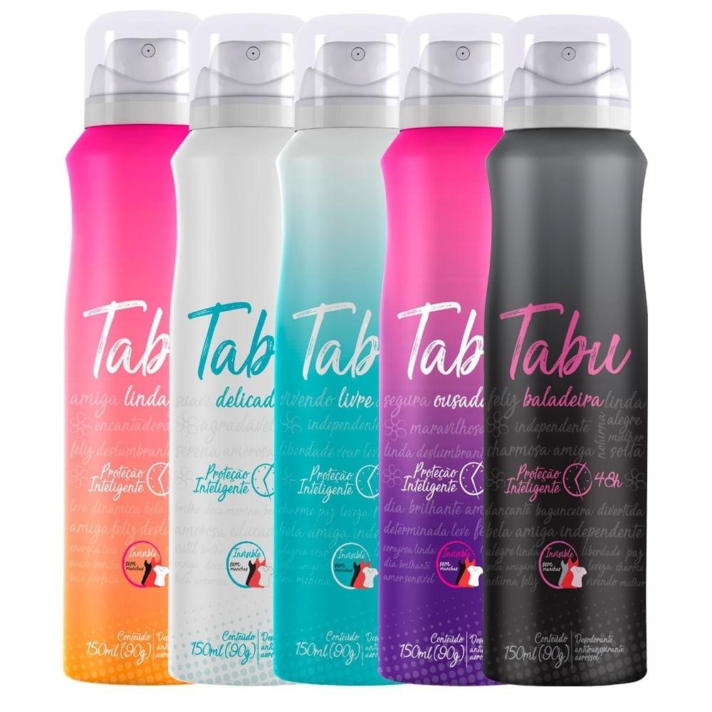 Kit Desodorante Aerosol Antitranspirante Tabu Coll