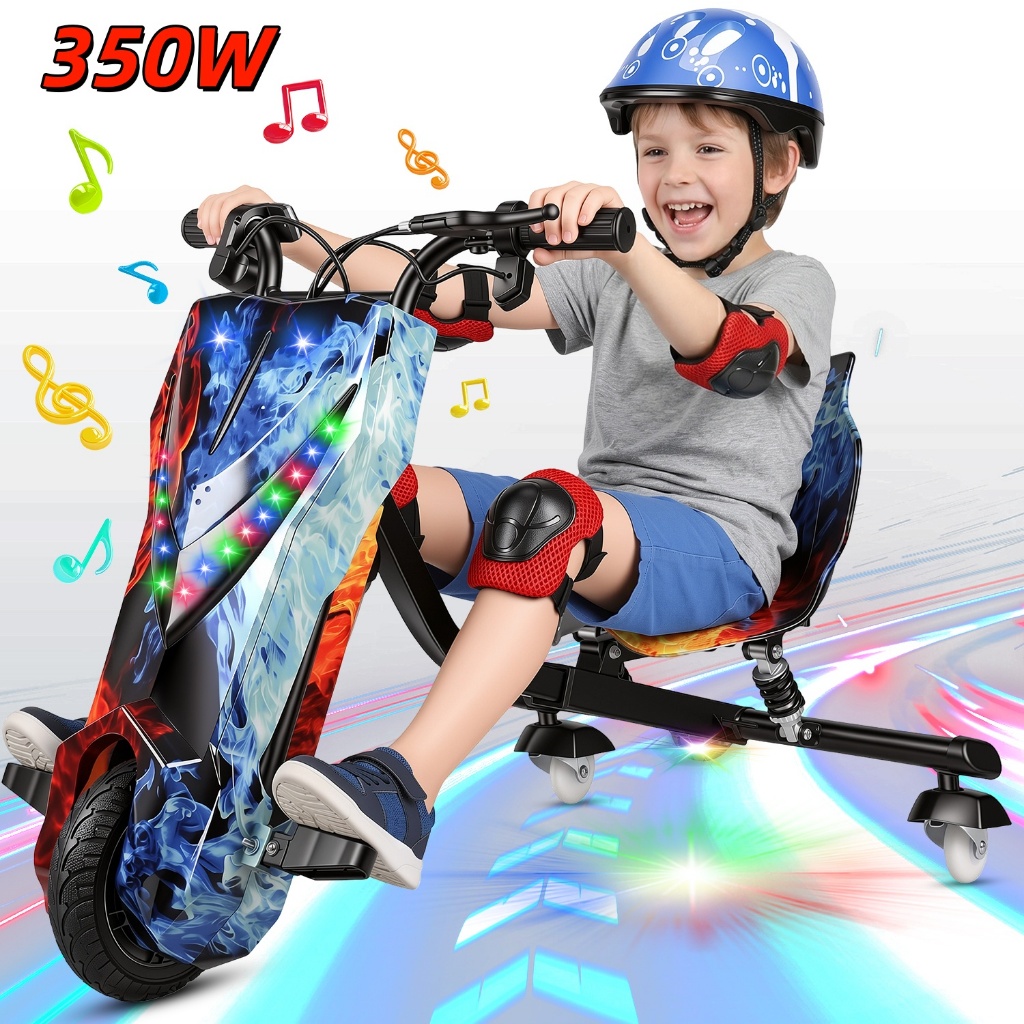 350W Bicicleta Drift Elétrica Infantil 6,5 E 8 Bl