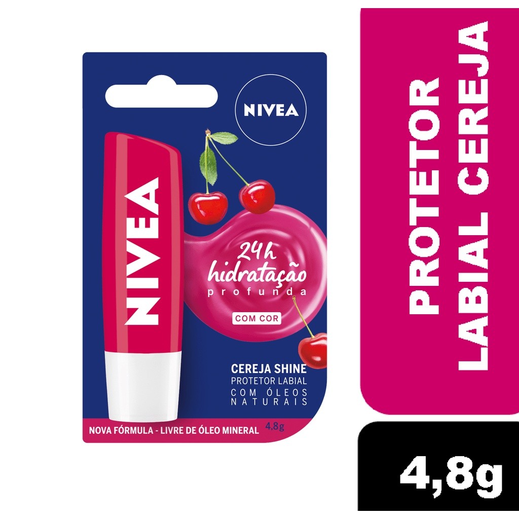 Protetor Labial Nivea Cereja Shine – Lip Bal