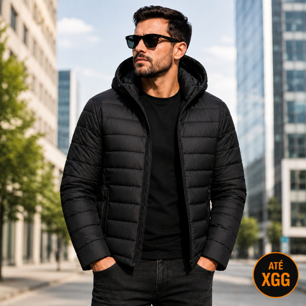 Casaco Jaqueta Puffer Gominho Masculina Impermeáv