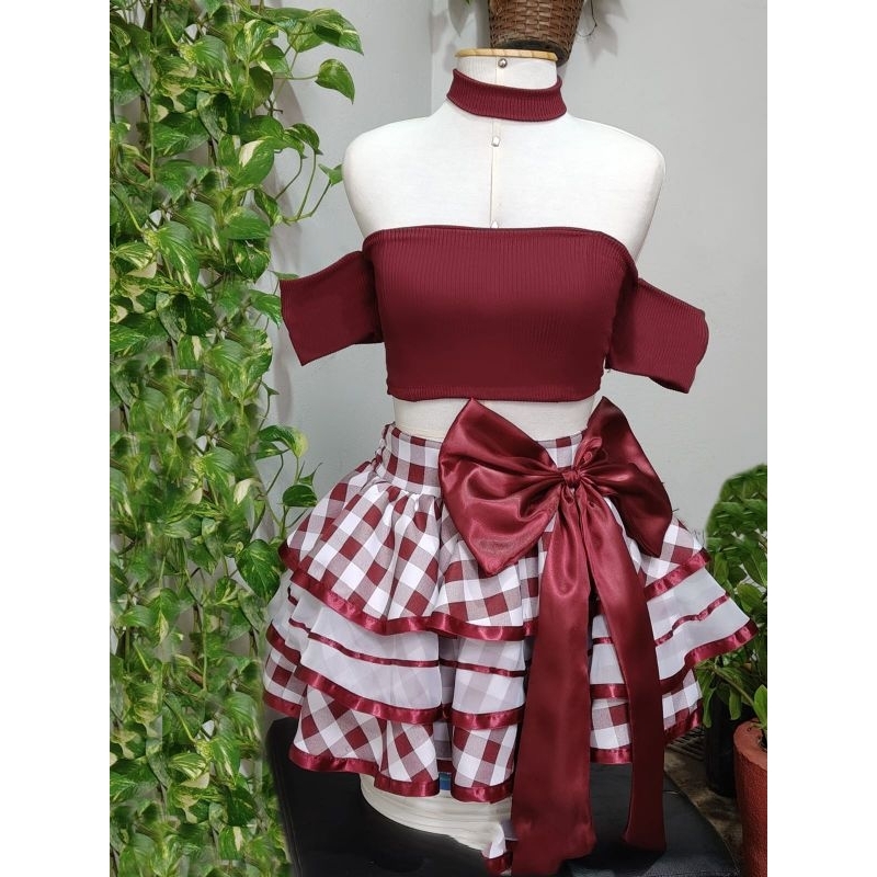 conjunto de festa junina tamanho pmg