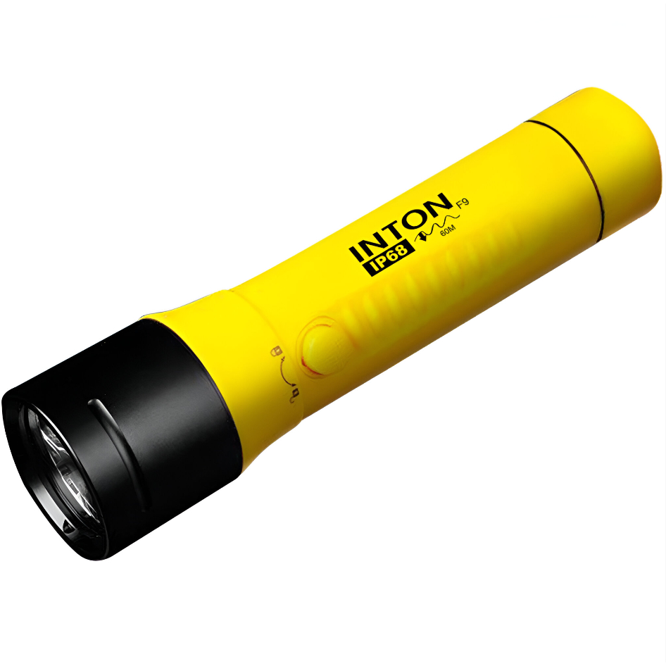 Lanterna Mergulho Inton F9 Ip68 100m Pesca Sub à 