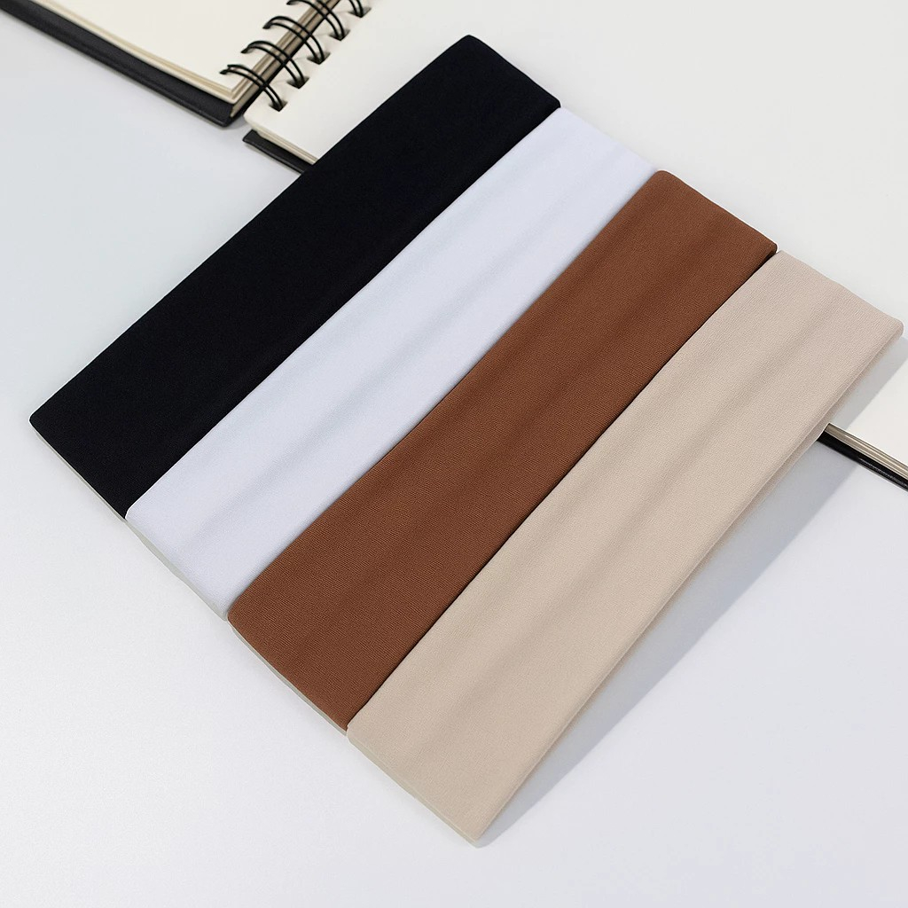 Faixas de Cabelo Penteados e Esportes Preto, Branc