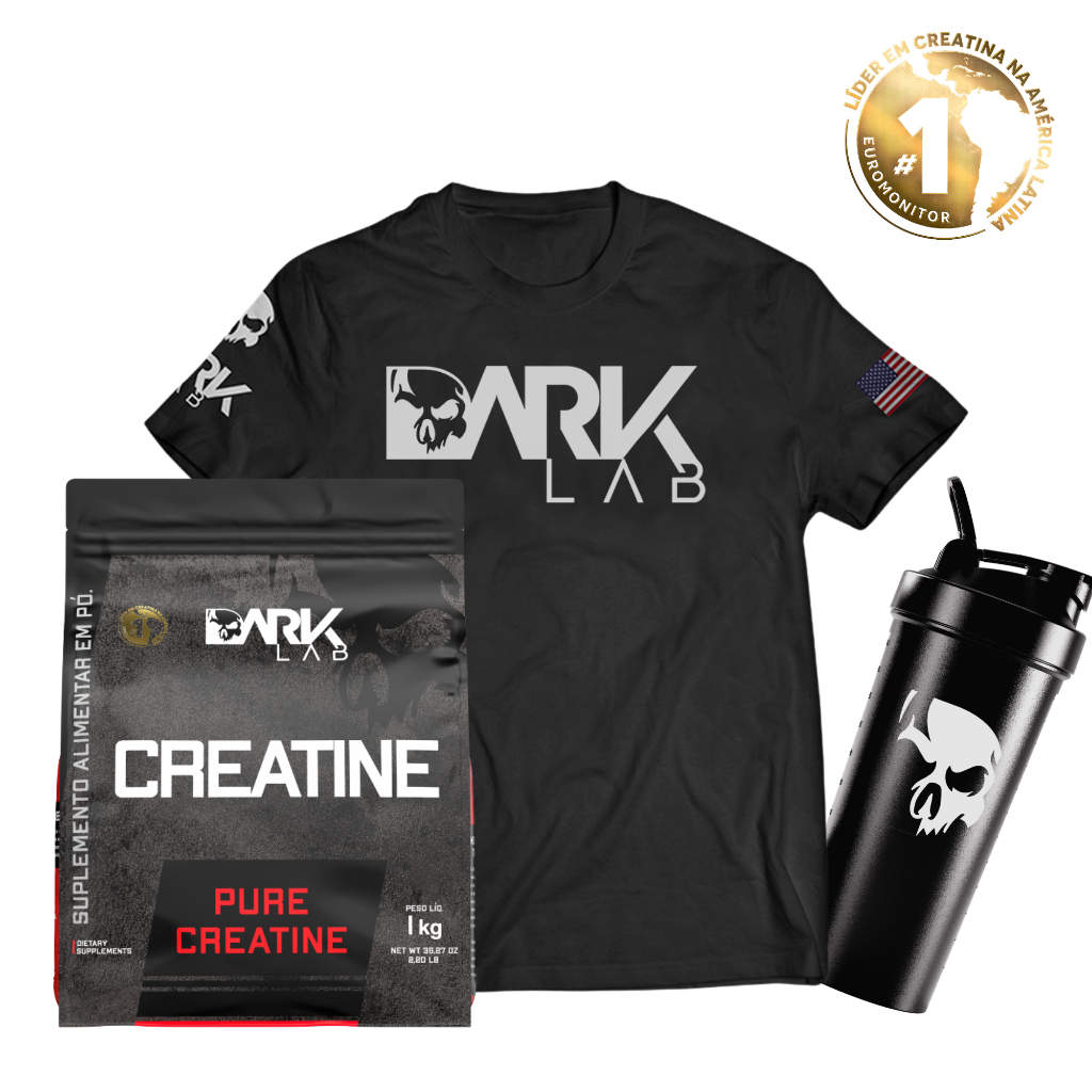Kit Creatina Monohidratada Pura 1KG + Camiseta Cav