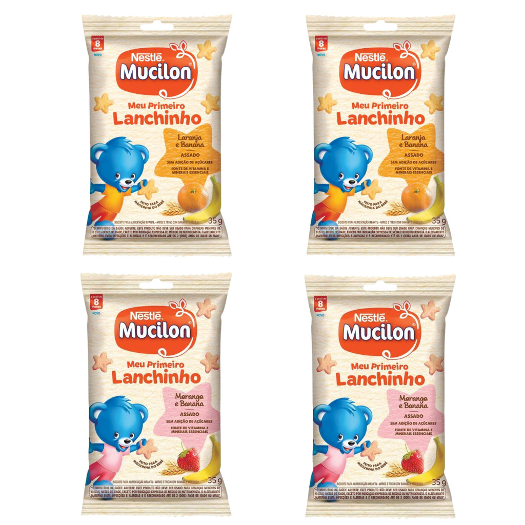 Kit Mucilon Meu Primeiro Lanchinho com 2 Sabor Mor