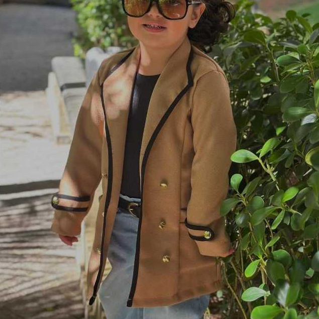 Casaco Sobretudo  Infantil Feminino Elegante Menin