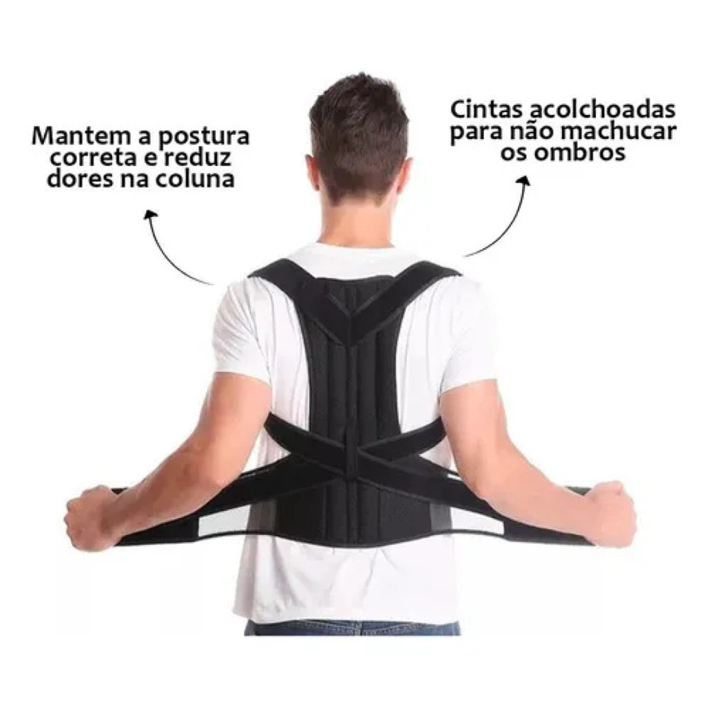 Corretor Postura Feminino Masculino Colete Alinhad