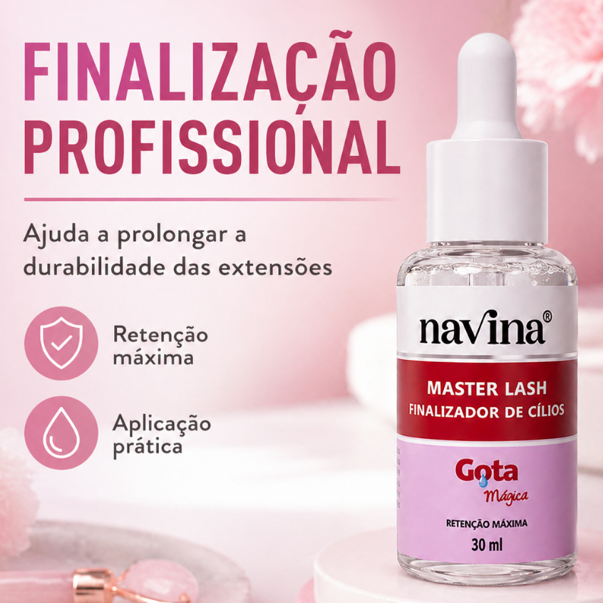 Finalizador De Cílios Lash Navina 30ml Gota Mági