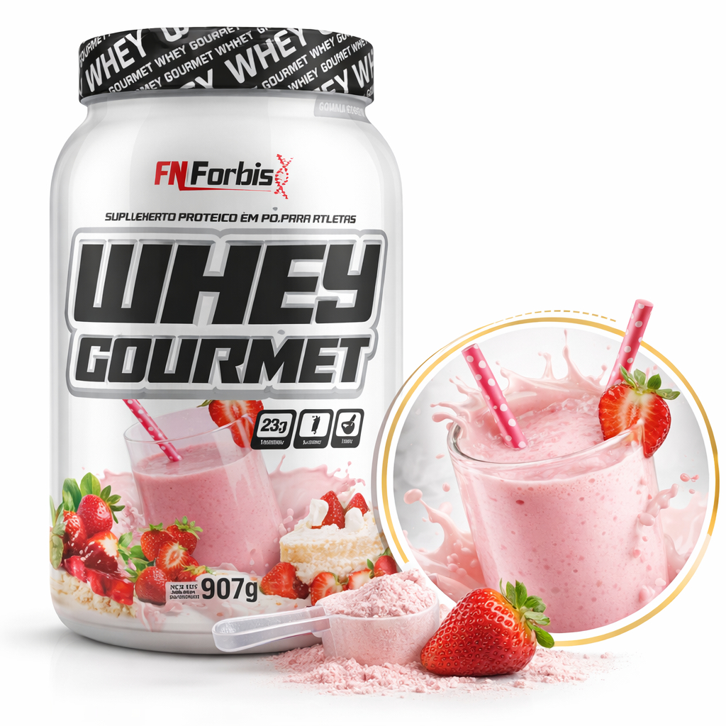 Whey Protein Gourmet 907g ZERO AÇÚCARES Pote FN 