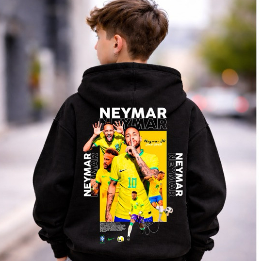 Moletom Infantil Canguru Capuz Blusa de Frio Menin