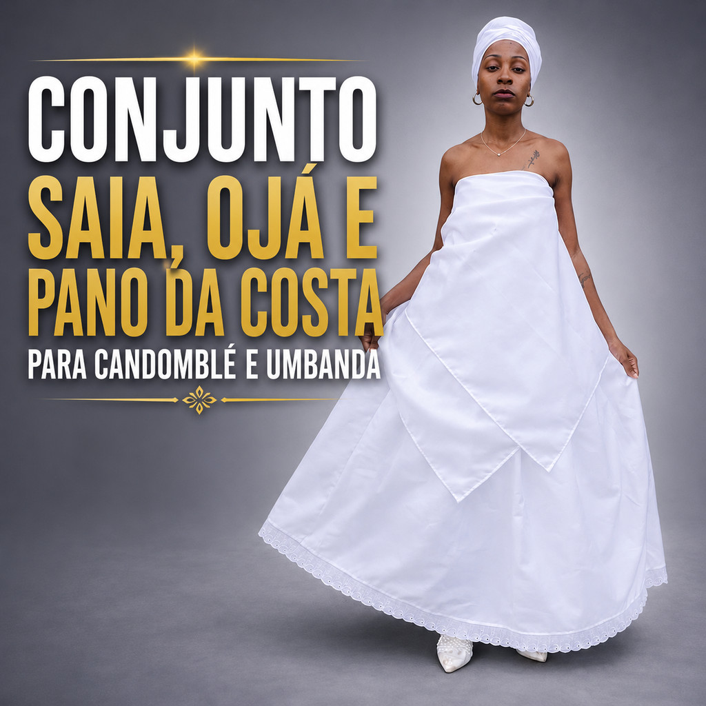 ROUPA RAÇÃO 3 PEÇAS SAIA OJA( PANO DE CABEÇA) 