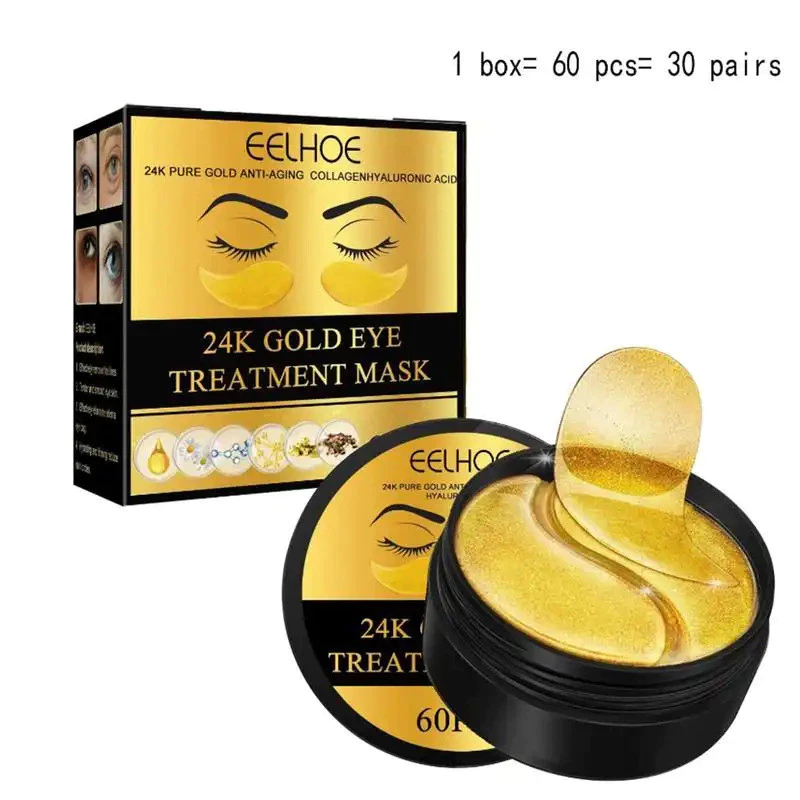 Máscara Hidratante para Olhos com Ouro 24k, 60 un