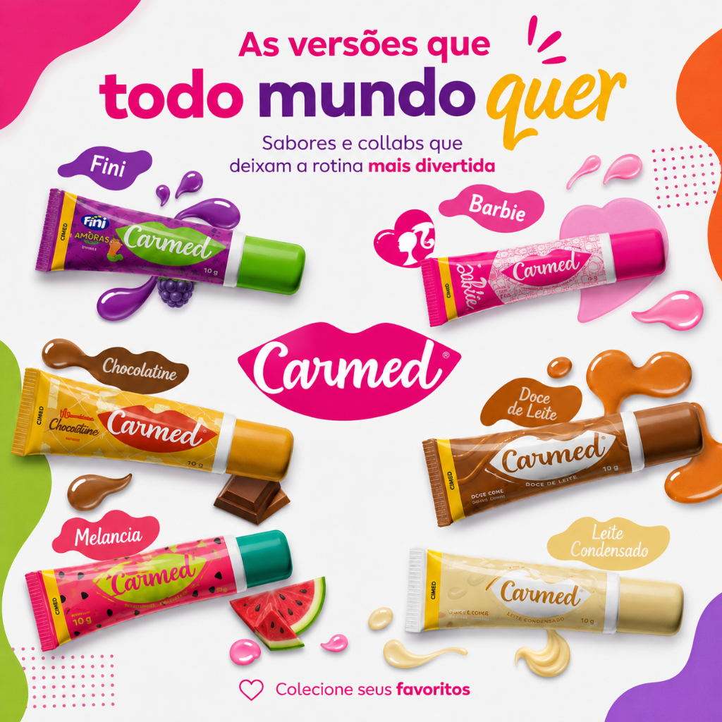 Carmed Hidratante Batom Labial Macio Saudavel Labi