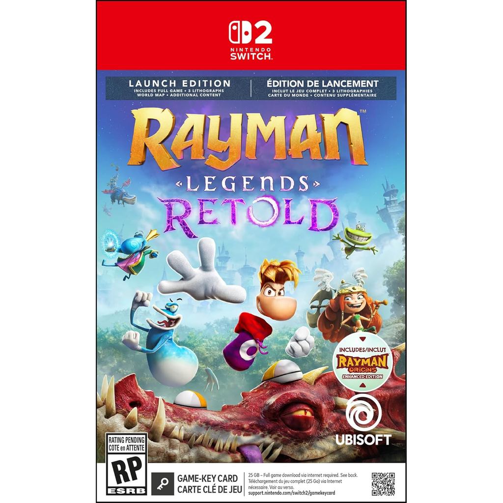 Rayman Legends Retold Launch Edition Switch 2