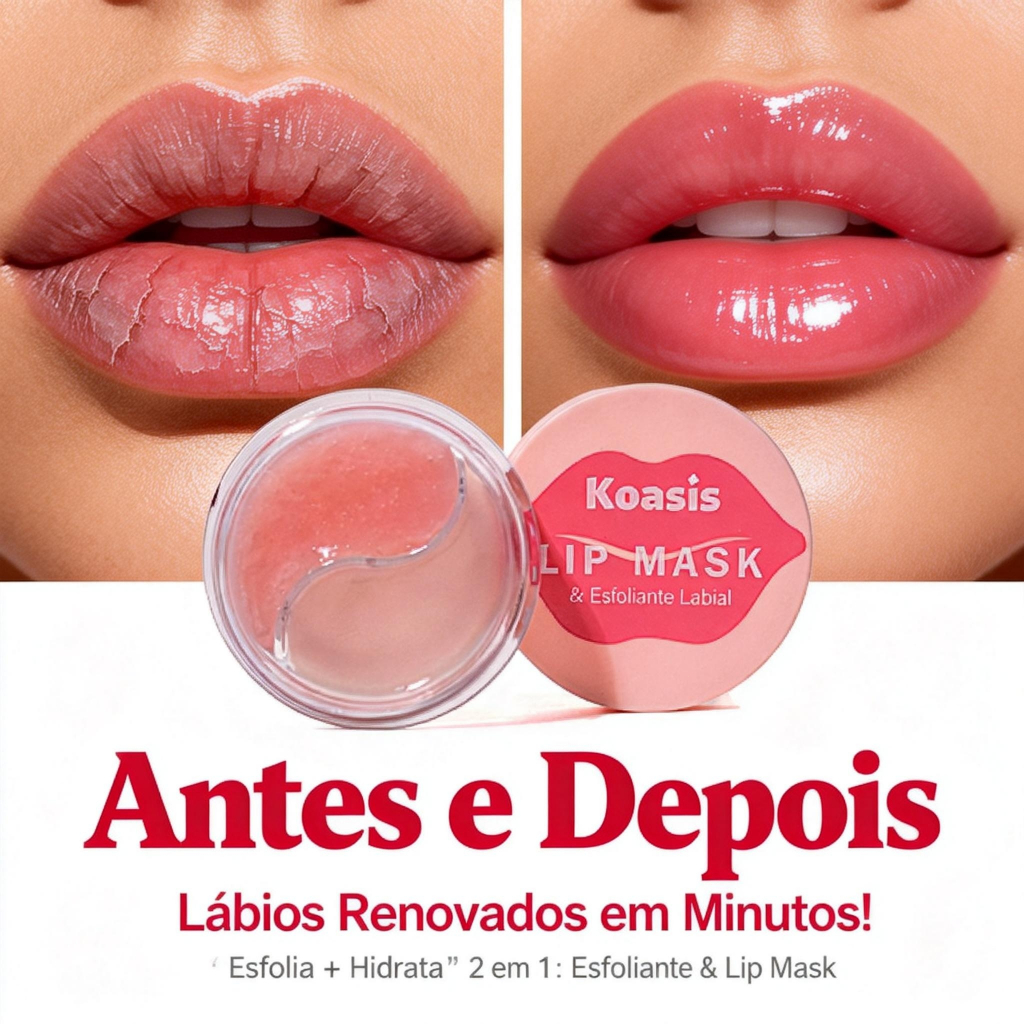 Koasis Lip Mask E Esfoliante Labial para Tratament