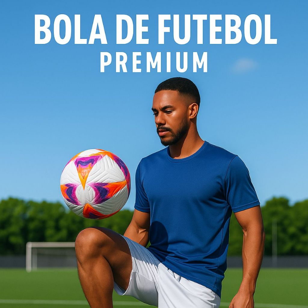 Bola de futebol couro profissional de Campo Estamp