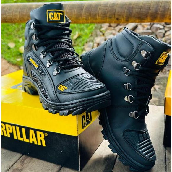 Bota Coturno Masculino CAT Impermeável Palmilha d
