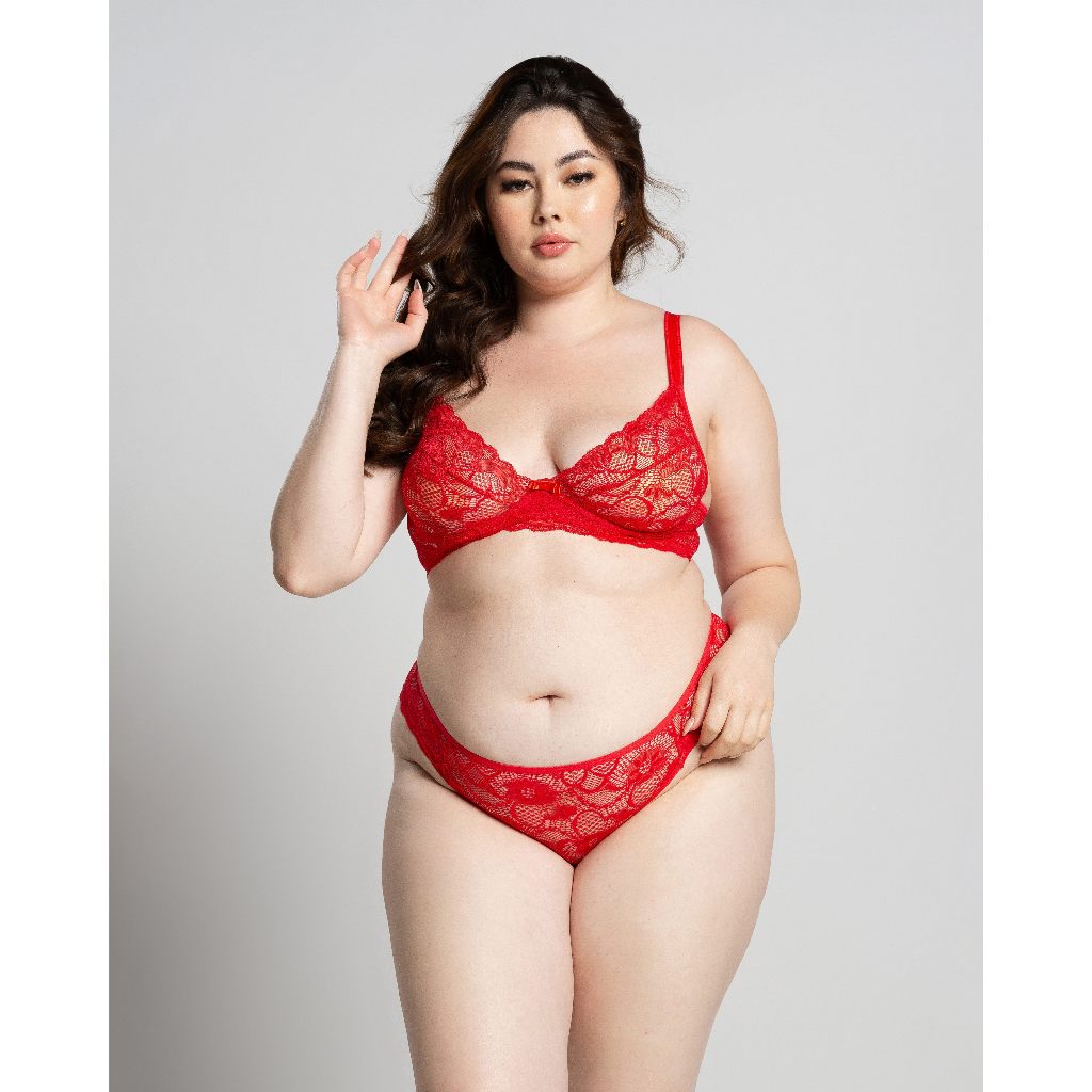 Conjunto Plus Size Rendado Sofisticação Conforto