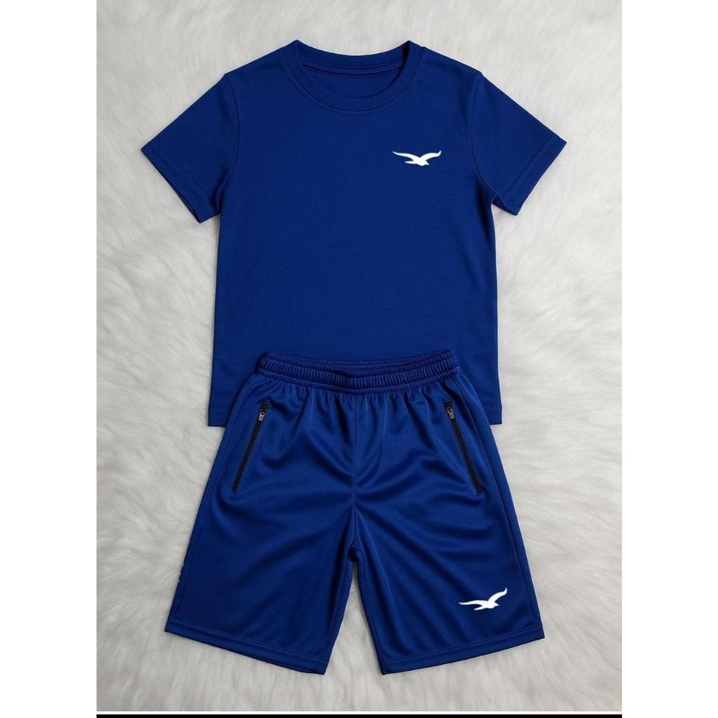 Camiseta E Bermuda Infantil E Juvenil Com Bolsos