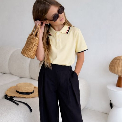 Camiseta Infantil Casual Bordado LC Discreto Confo
