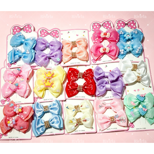 Kit 10 Laços de Cabelo Infantil Bico de Pato