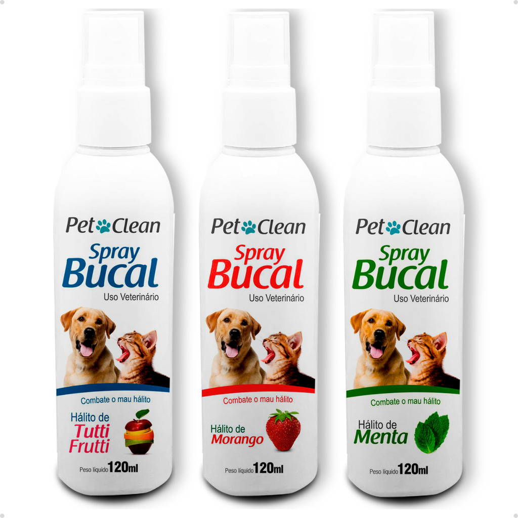Spray Bucal Mau Hálito para Cachorro e Gato Pet C