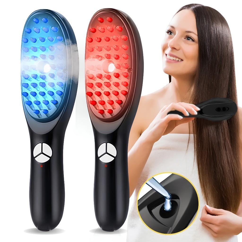 Escova Massageadora com Laser 4 em 1  Tratamento C