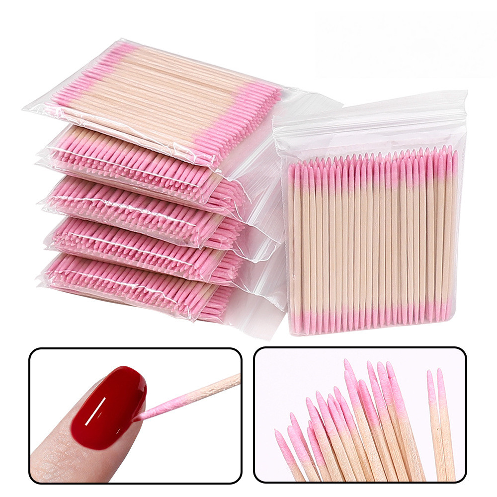 Kit 100/300/600/1000 Palitos Com Algodão De Limpe