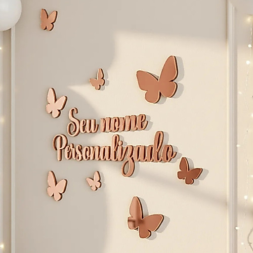 Nome Personalizado em Acrílico Decorativo Parede 