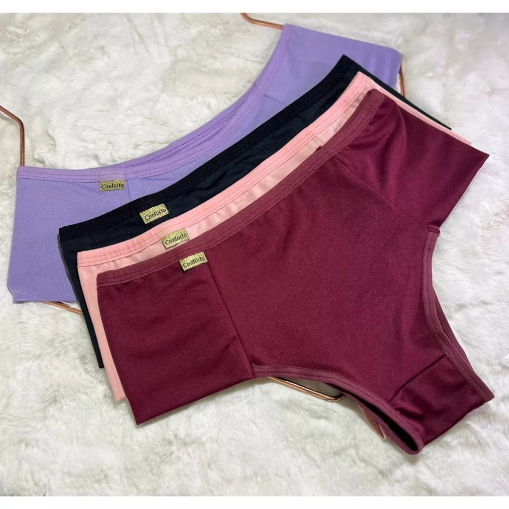 Kit Calcinha Pala Dupla Segura Barriga Pós Parto 
