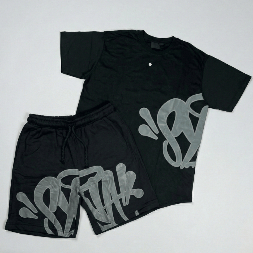 Conjunto Streetwear Camiseta Y2k Bermuda Moletom S
