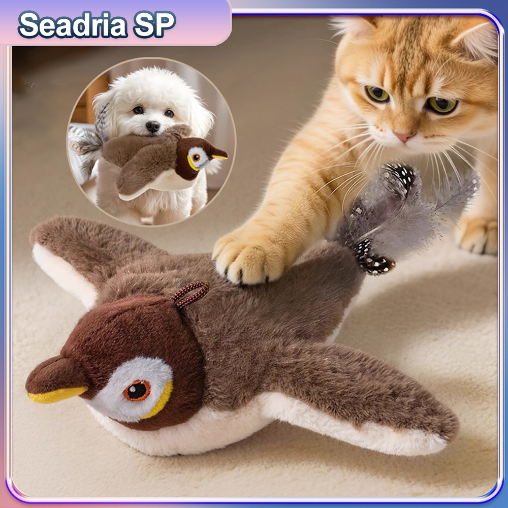 Batendo Pássaro Pardal Gato Brinquedo , Chilrear