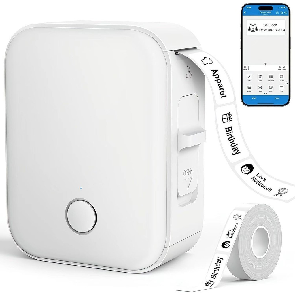 NIIMBOT D110 Impressora de Etiquetas Inteligente T