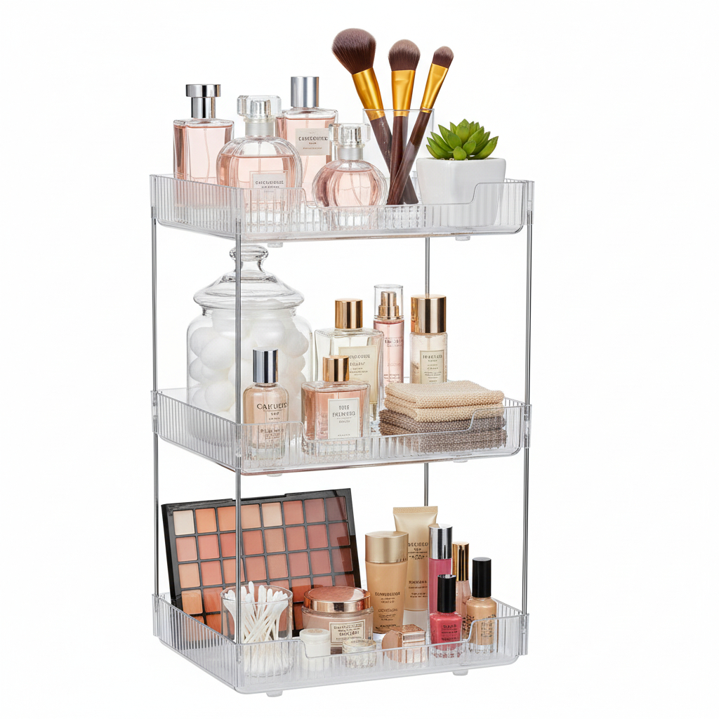 Organizador de Maquiagens Perfume Retangular para 