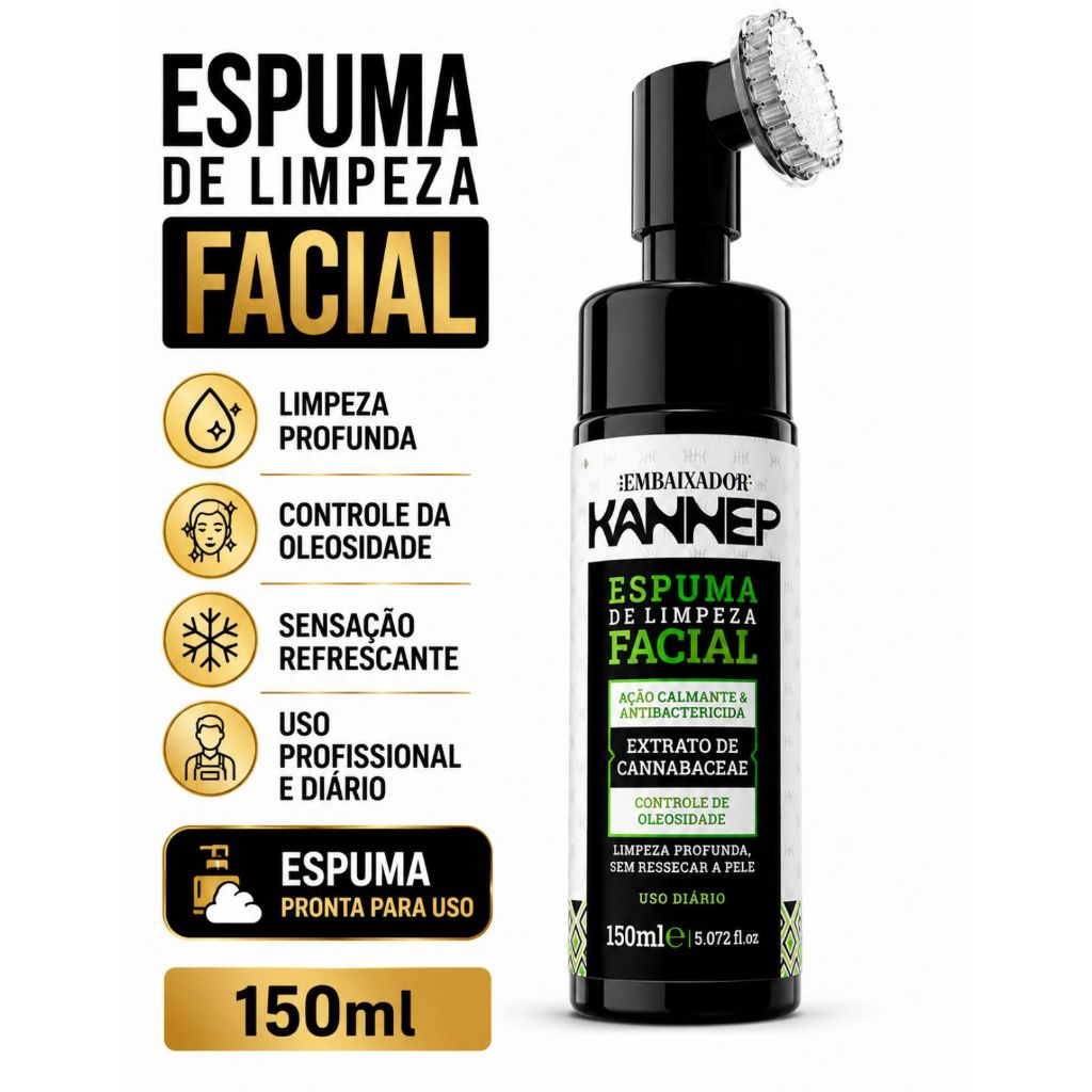 Espuma de Limpeza Facial Masculina Controle de Ole