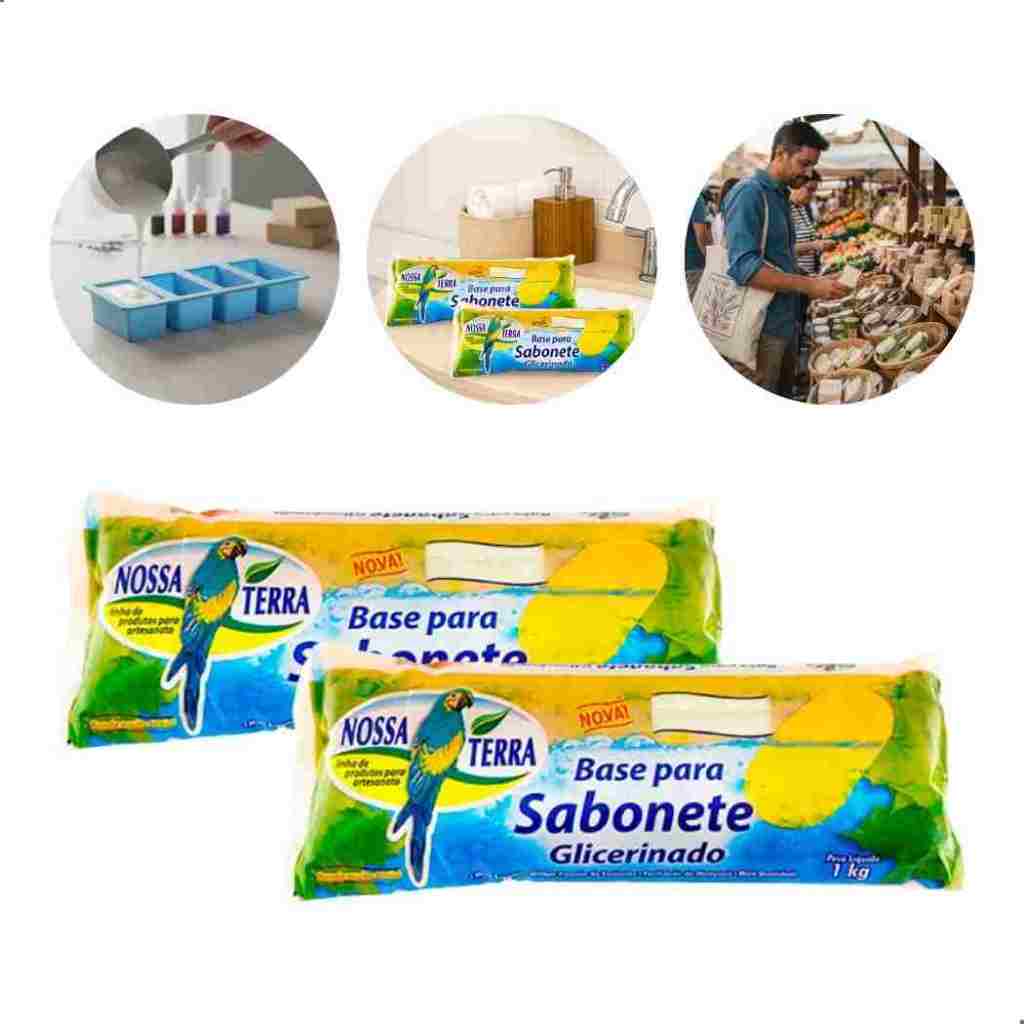2 Bases De Glicerina Branca Para Sabonetes Gliceri