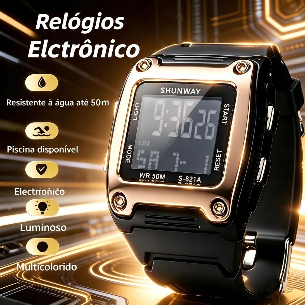 Relógio De Pulso Digital à Pprova De água Para 